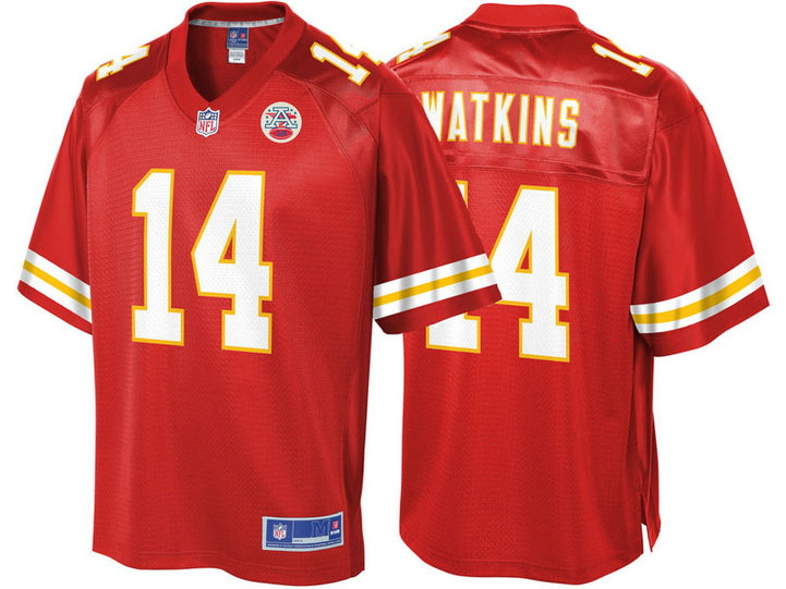 Kansas City Chiefs #14 Sammy Watkins Red Pro Line Team Color Jersey