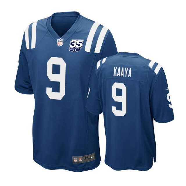 Indianapolis Colts #9 Brad Kaaya 35th Anniversary Game Royal Jersey Indianapolis Colts #9 Brad Kaaya 35th Anniversary Game Royal Jersey