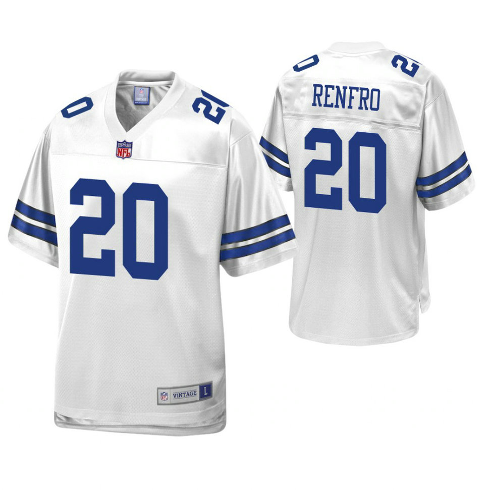 Dallas Cowboys #20 Mel Renfro White Pro Line Retired Player Jersey Dallas Cowboys #20 Mel Renfro White Pro Line Retired Player Jersey