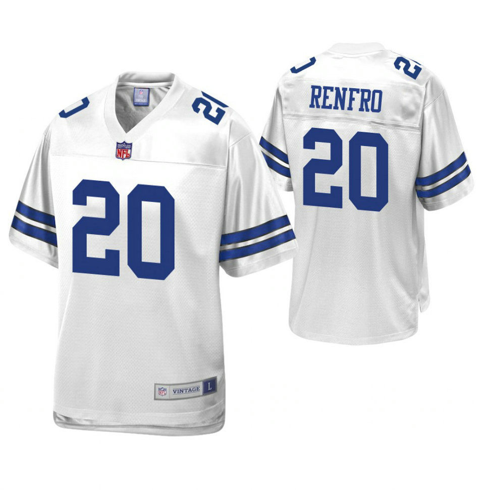 Dallas Cowboys #20 Mel Renfro White Pro Line Retired Team Player Jersey Dallas Cowboys #20 Mel Renfro White Pro Line Retired Team Player Jersey