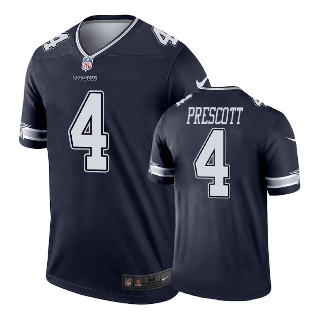 Dallas Cowboys #4 Dak Prescott Navy Legend Jersey Dallas Cowboys #4 Dak Prescott Navy Legend Jersey