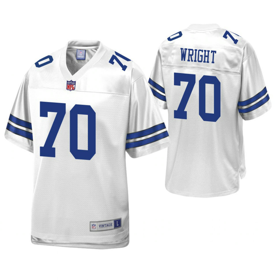Dallas Cowboys #70 Rayfield Wright White Pro Line Retired Player Jersey Dallas Cowboys #70 Rayfield Wright White Pro Line Retired Player Jersey