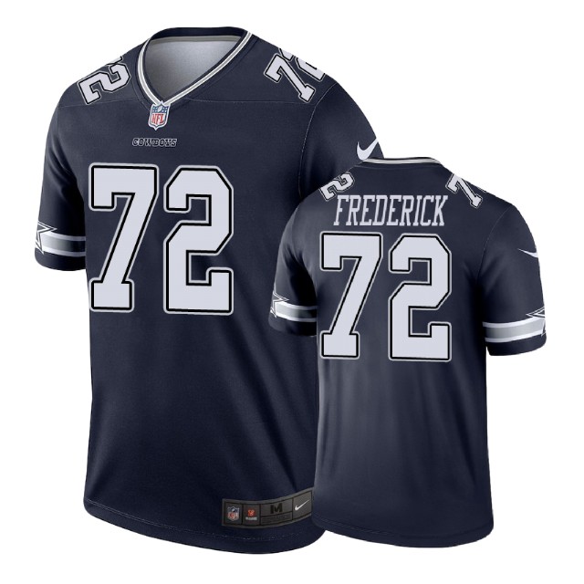 Dallas Cowboys #72 Travis Frederick Navy Legend Jersey