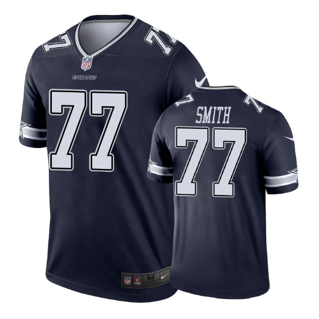 Dallas Cowboys #77 Tyron Smith Navy Legend Jersey