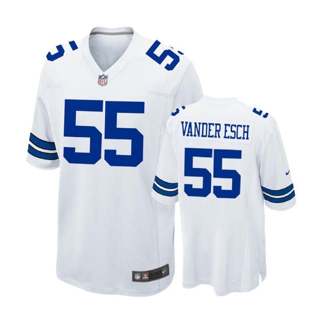 Dallas Cowboys #55 Leighton Vander Esch White Game Jersey Dallas Cowboys #55 Leighton Vander Esch White Game Jersey