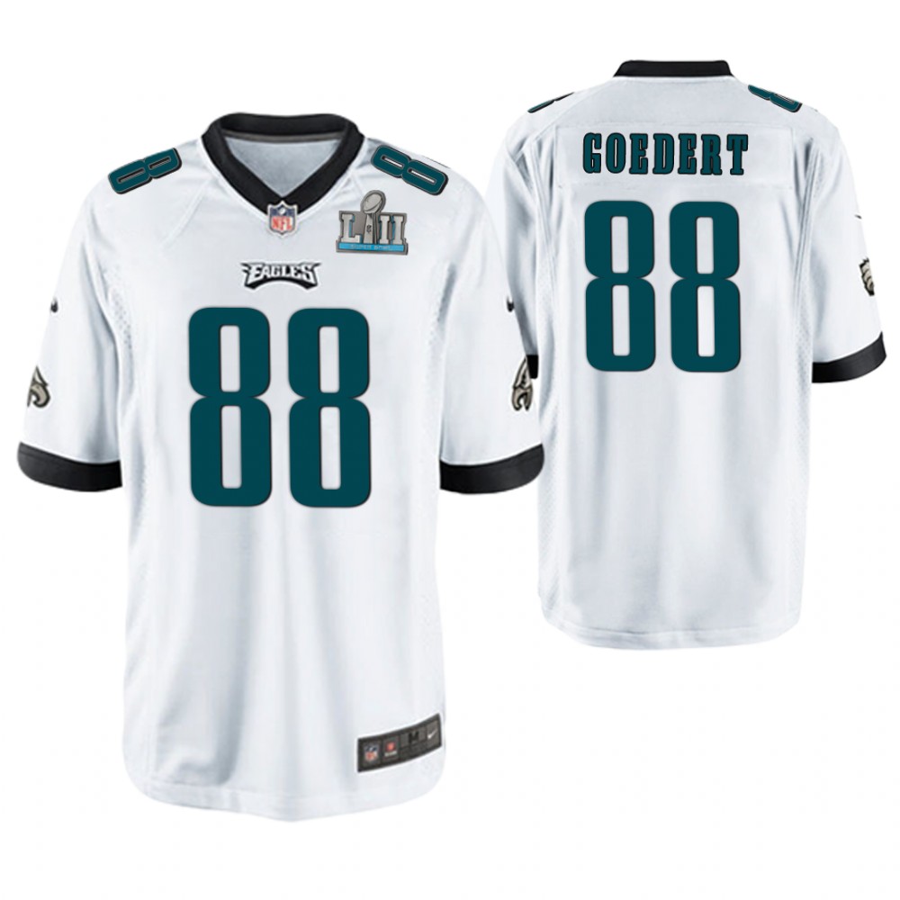 Philadelphia Eagles #88 Dallas Goedert White Super Bowl LII Champions Game Jersey Philadelphia Eagles #88 Dallas Goedert White Super Bowl LII Champions Game Jersey