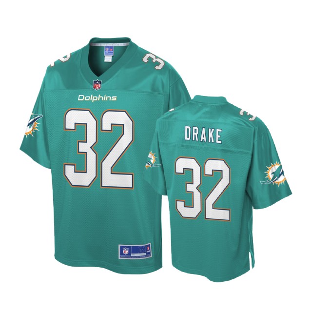 Miami Dolphins #32 Kenyan Drake Aqua Pro Line Player Jersey Miami Dolphins #32 Kenyan Drake Aqua Pro Line Player Jersey