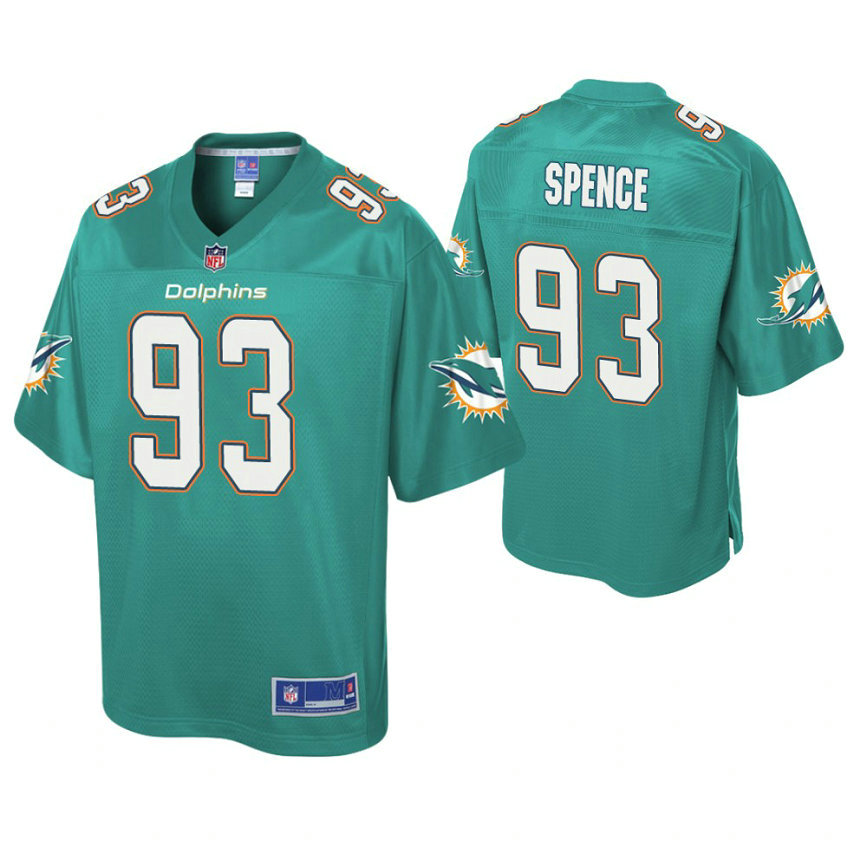 Miami Dolphins #93 Akeem Spence Aqua Pro Line Jersey Miami Dolphins #93 Akeem Spence Aqua Pro Line Jersey