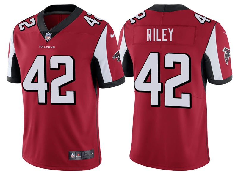 Atlanta Falcons #42 Duke Riley Red Vapor Untouchable Limited Player Jersey Atlanta Falcons #42 Duke Riley Red Vapor Untouchable Limited Player Jersey