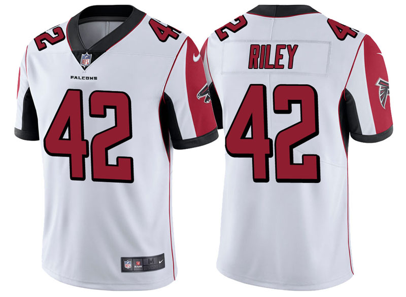 Atlanta Falcons #42 Duke Riley White Vapor Untouchable Limited Player Jersey