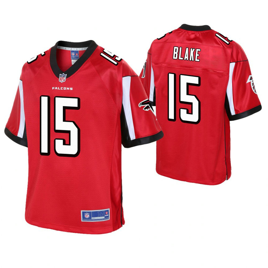 Atlanta Falcons #15 Christian Blake Red Pro Line Player Jersey