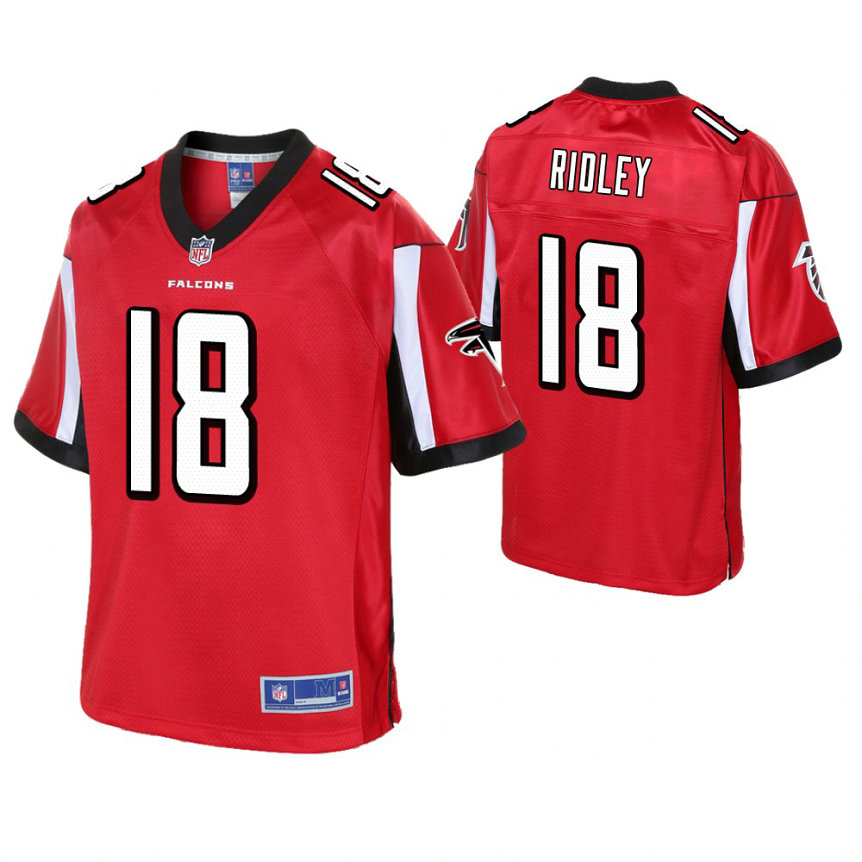 Atlanta Falcons #18 Calvin Ridley Red Pro Line Player Jersey