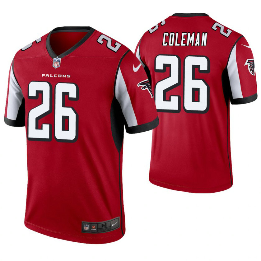 Atlanta Falcons #26 Tevin Coleman Red Legend Jersey