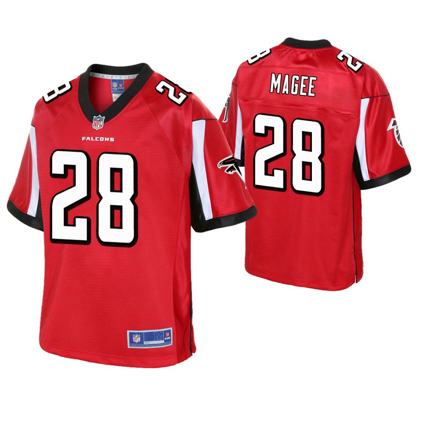 Atlanta Falcons #28 Terrence Magee Red Pro Line Player Jersey Atlanta Falcons #28 Terrence Magee Red Pro Line Player Jersey