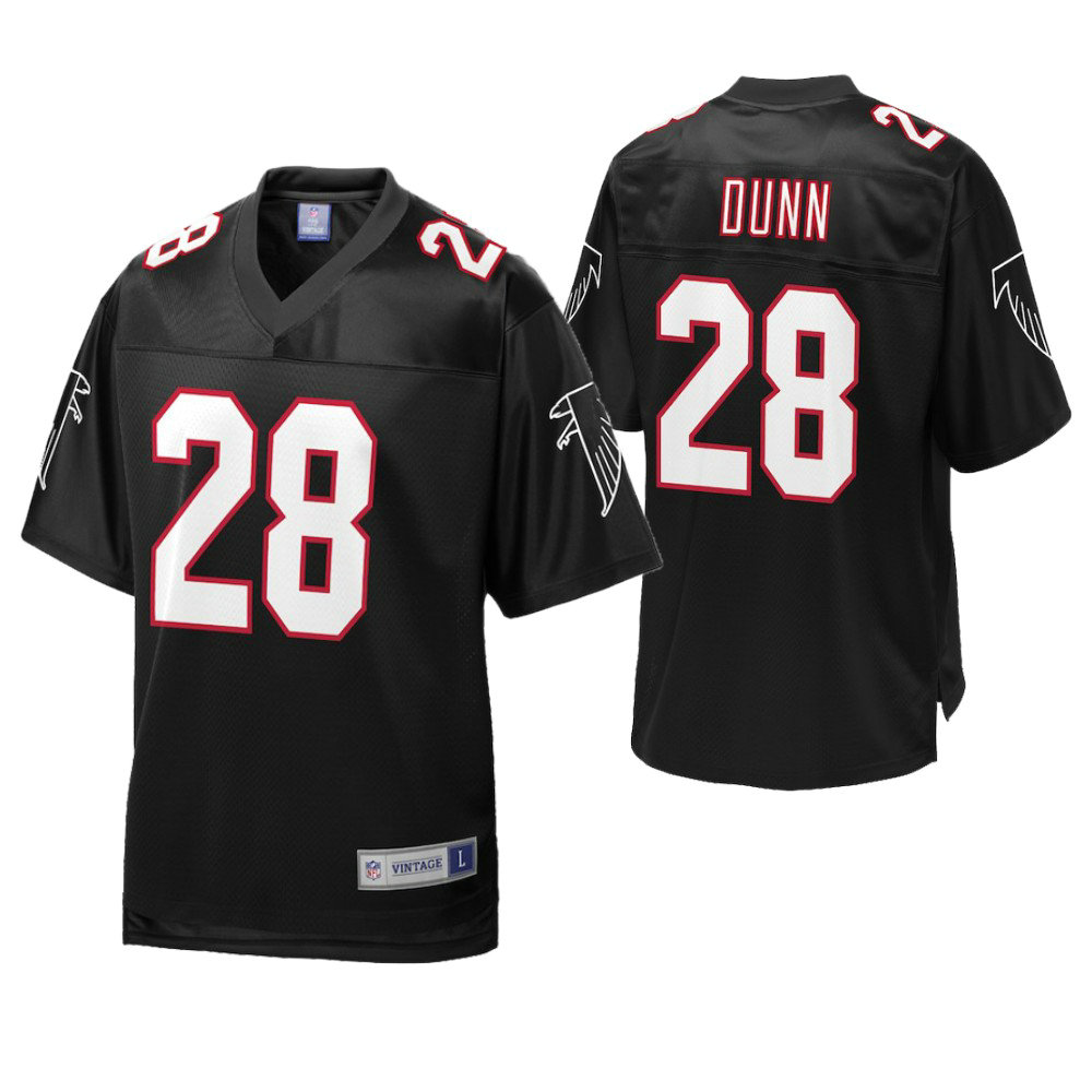 Atlanta Falcons #28 Warrick Dunn Black Pro Line Retired Player Jersey Atlanta Falcons #28 Warrick Dunn Black Pro Line Retired Player Jersey