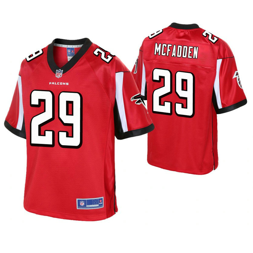 Atlanta Falcons #29 Leon McFadden Red Pro Line Player Jersey Atlanta Falcons #29 Leon McFadden Red Pro Line Player Jersey