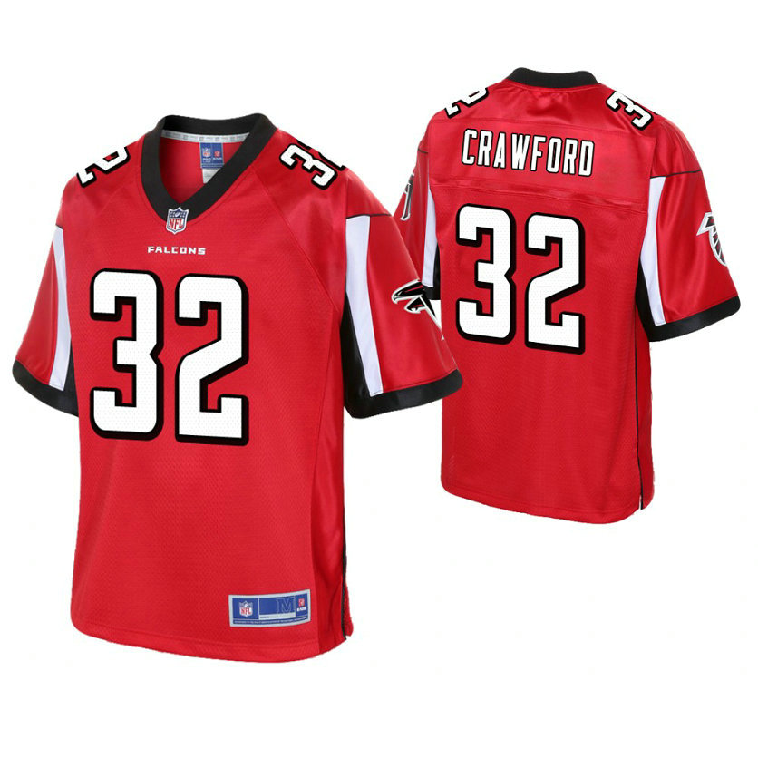 Atlanta Falcons #32 Justin Crawford Red Pro Line Player Jersey