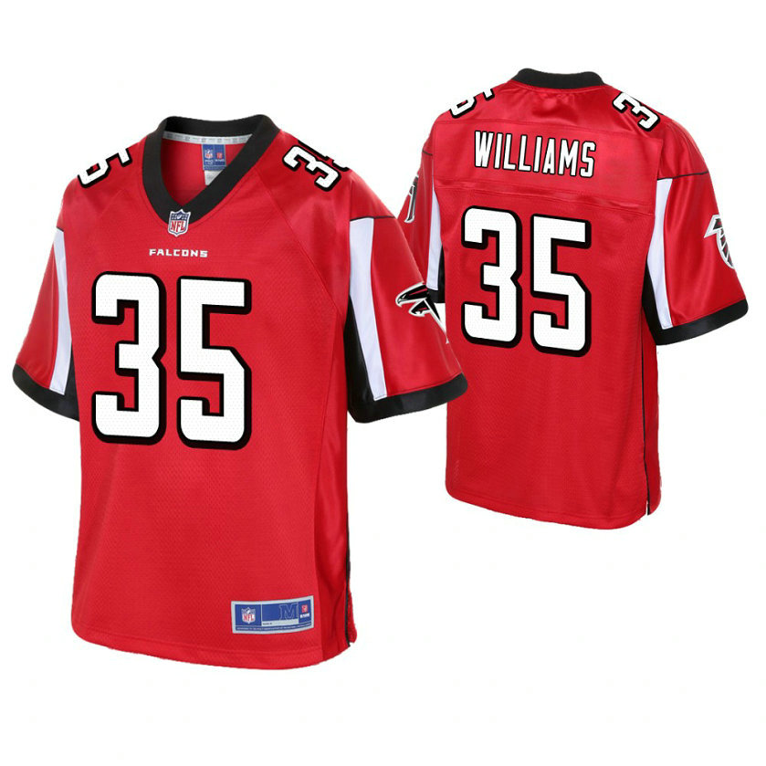 Atlanta Falcons #35 Malik Williams Red Pro Line Player Jersey Atlanta Falcons #35 Malik Williams Red Pro Line Player Jersey