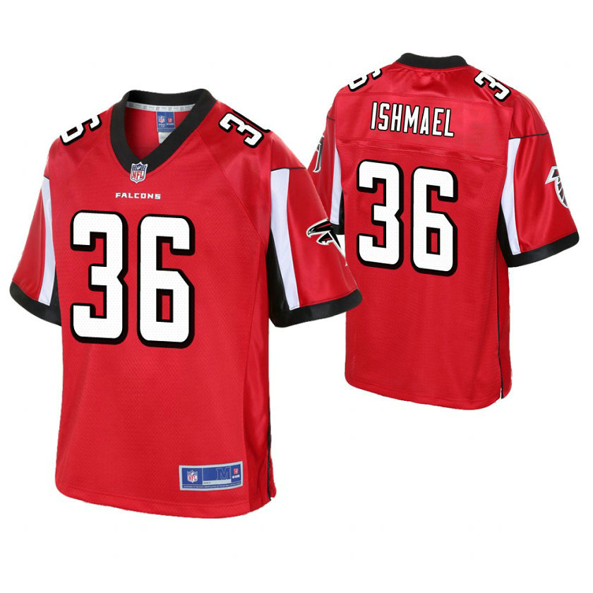 Atlanta Falcons #36 Kemal Ishmael Red Pro Line Player Jersey Atlanta Falcons #36 Kemal Ishmael Red Pro Line Player Jersey