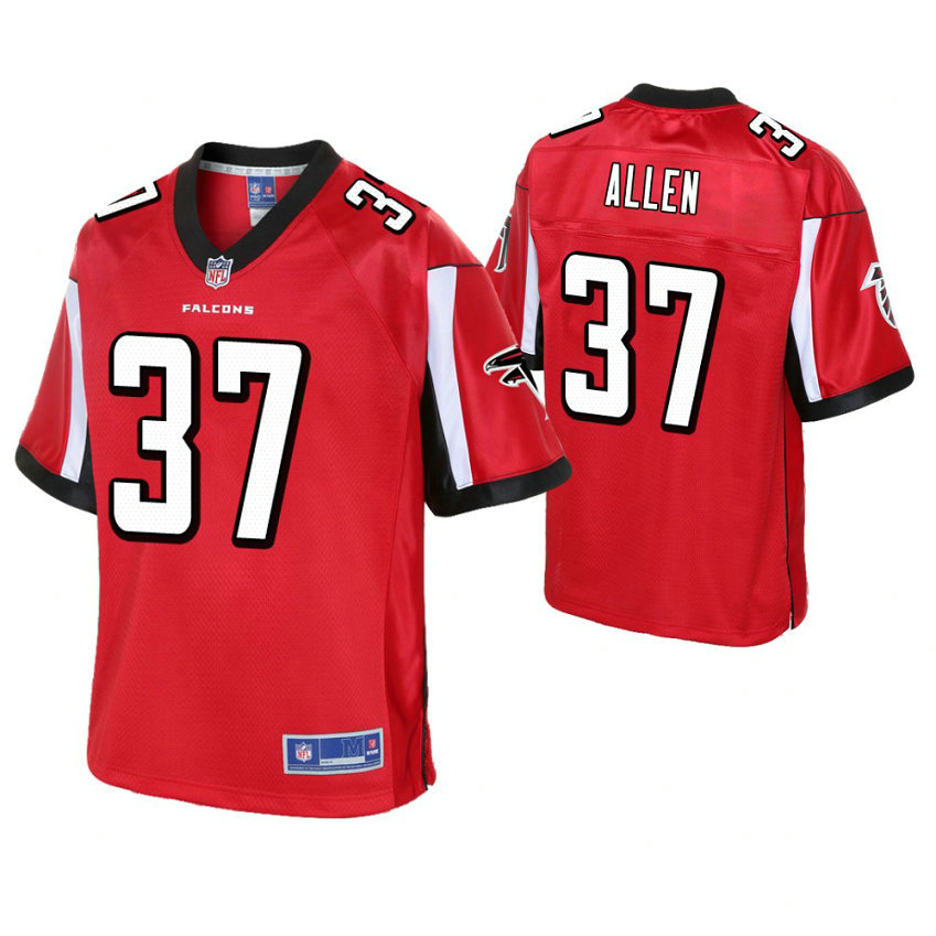 Atlanta Falcons #37 Ricardo Allen Red Pro Line Player Jersey
