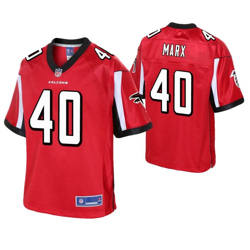 Atlanta Falcons #40 Daniel Marx Red Pro Line Player Jersey Atlanta Falcons #40 Daniel Marx Red Pro Line Player Jersey