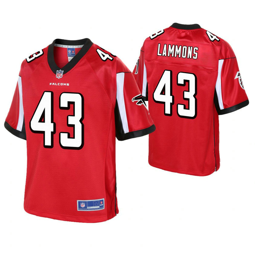 Atlanta Falcons #43 Chris Lammons Red Pro Line Player Jersey