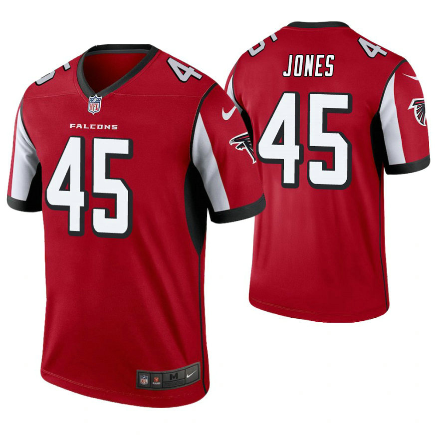 Atlanta Falcons #45 Deion Jones Red Legend Jersey Atlanta Falcons #45 Deion Jones Red Legend Jersey