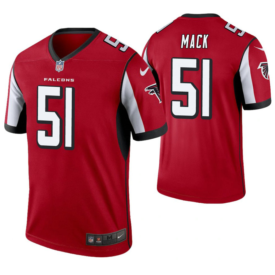 Atlanta Falcons #51 Alex Mack Red Legend Jersey