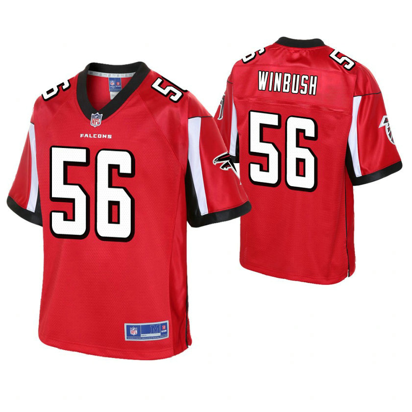 Atlanta Falcons #56 Anthony Winbush Red Pro Line Player Jersey Atlanta Falcons #56 Anthony Winbush Red Pro Line Player Jersey
