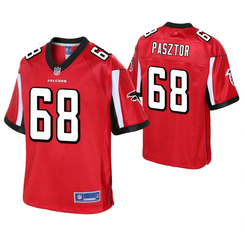 Atlanta Falcons #68 Austin Pasztor Red Pro Line Player Jersey