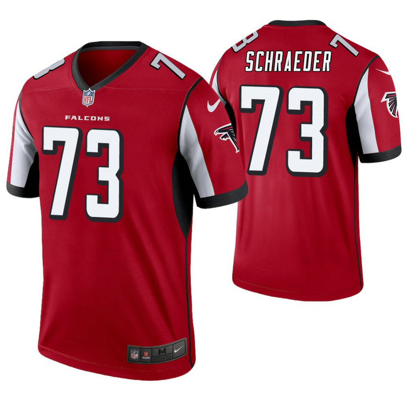Atlanta Falcons #73 Ryan Schraeder Red Legend Jersey