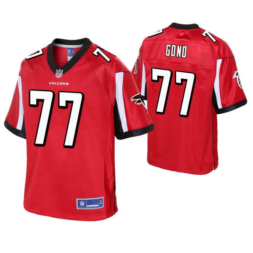 Atlanta Falcons #77 Matt Gono Red Pro Line Player Jersey Atlanta Falcons #77 Matt Gono Red Pro Line Player Jersey