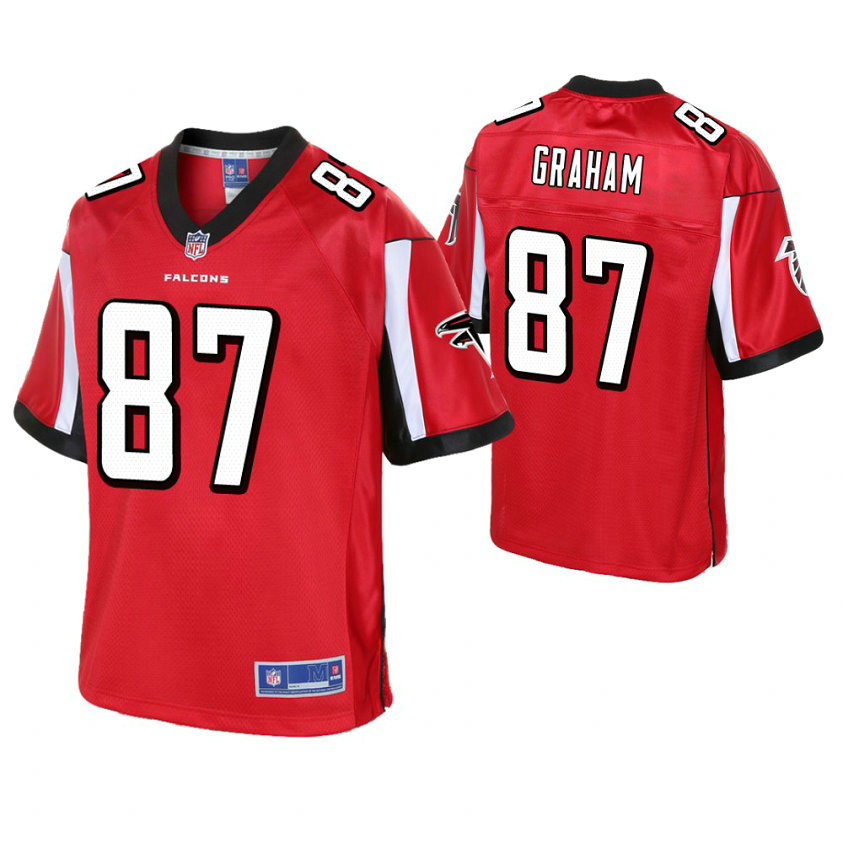 Atlanta Falcons #87 Jaeden Graham Red Pro Line Player Jersey