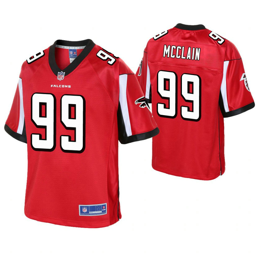 Atlanta Falcons #99 Terrell McClain Red Pro Line Player Jersey