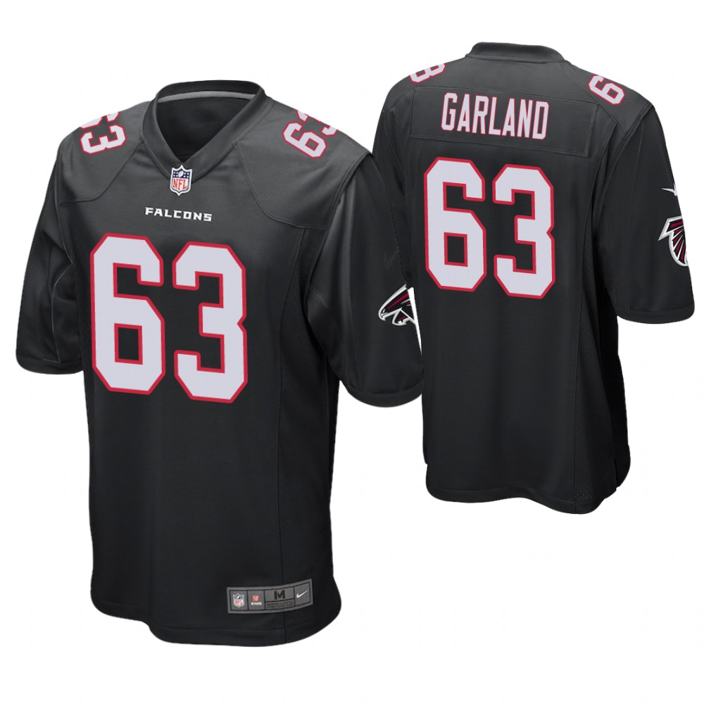 Atlanta Falcons #63 Ben Garland Black Game Jersey