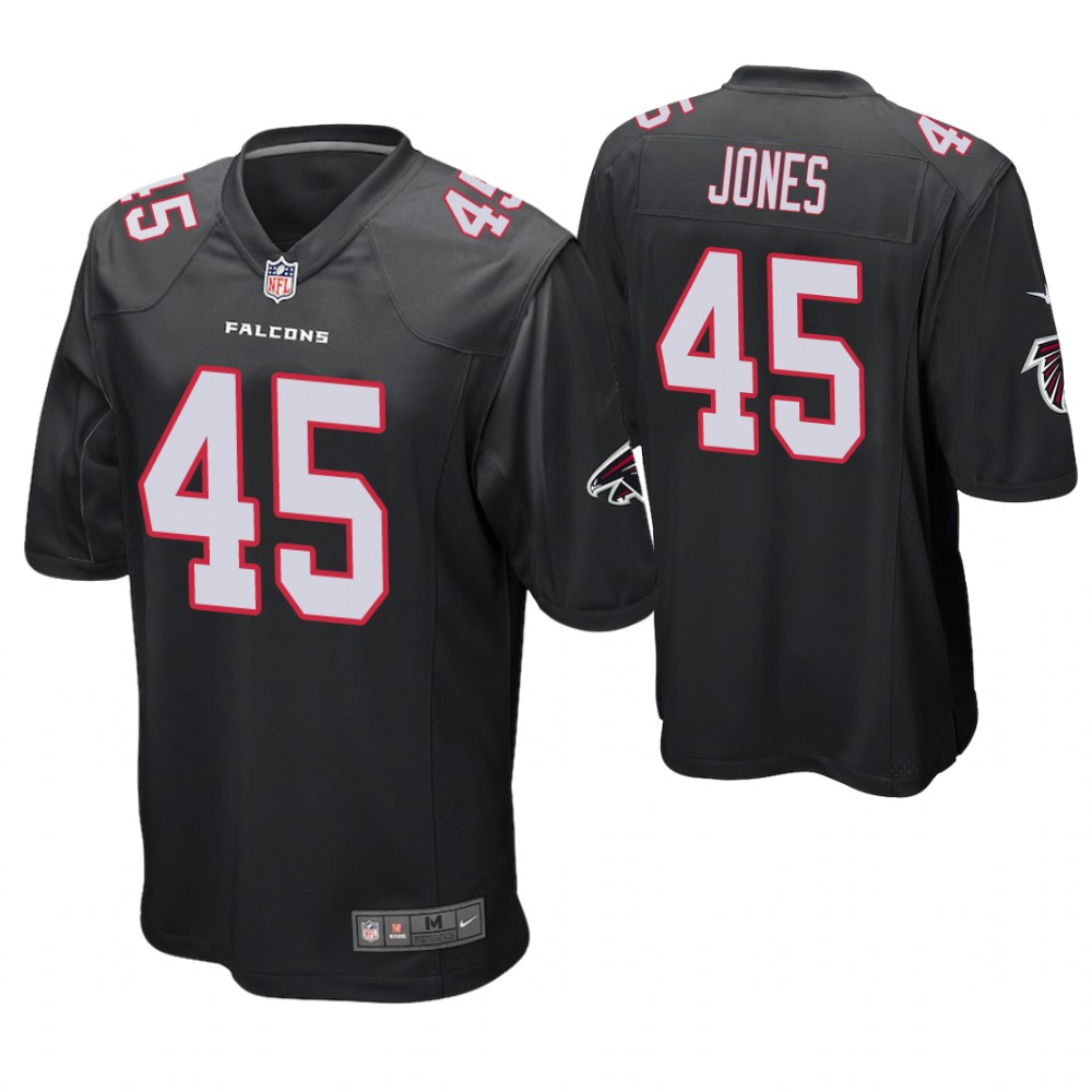 Atlanta Falcons #45 Deion Jones Black Game Jersey Atlanta Falcons #45 Deion Jones Black Game Jersey