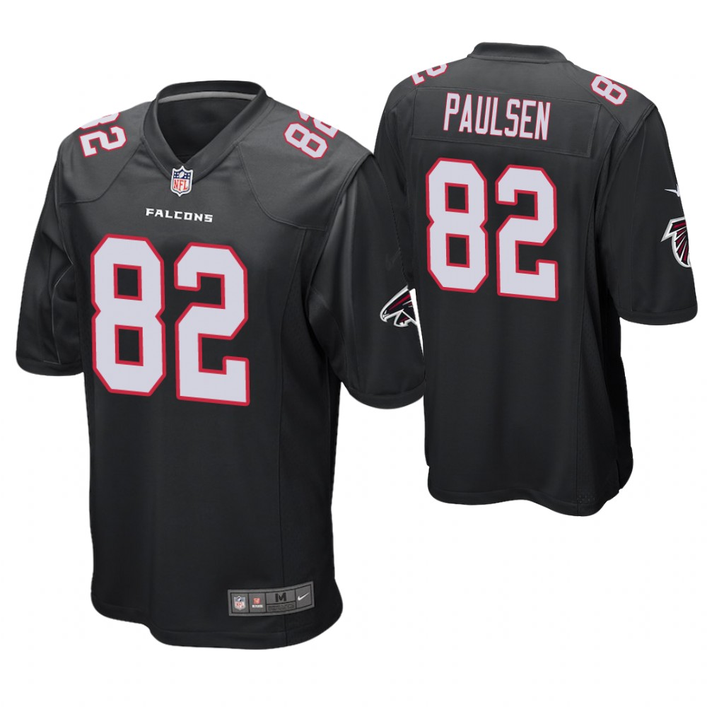 Atlanta Falcons #82 Logan Paulsen Black Game Jersey Atlanta Falcons #82 Logan Paulsen Black Game Jersey