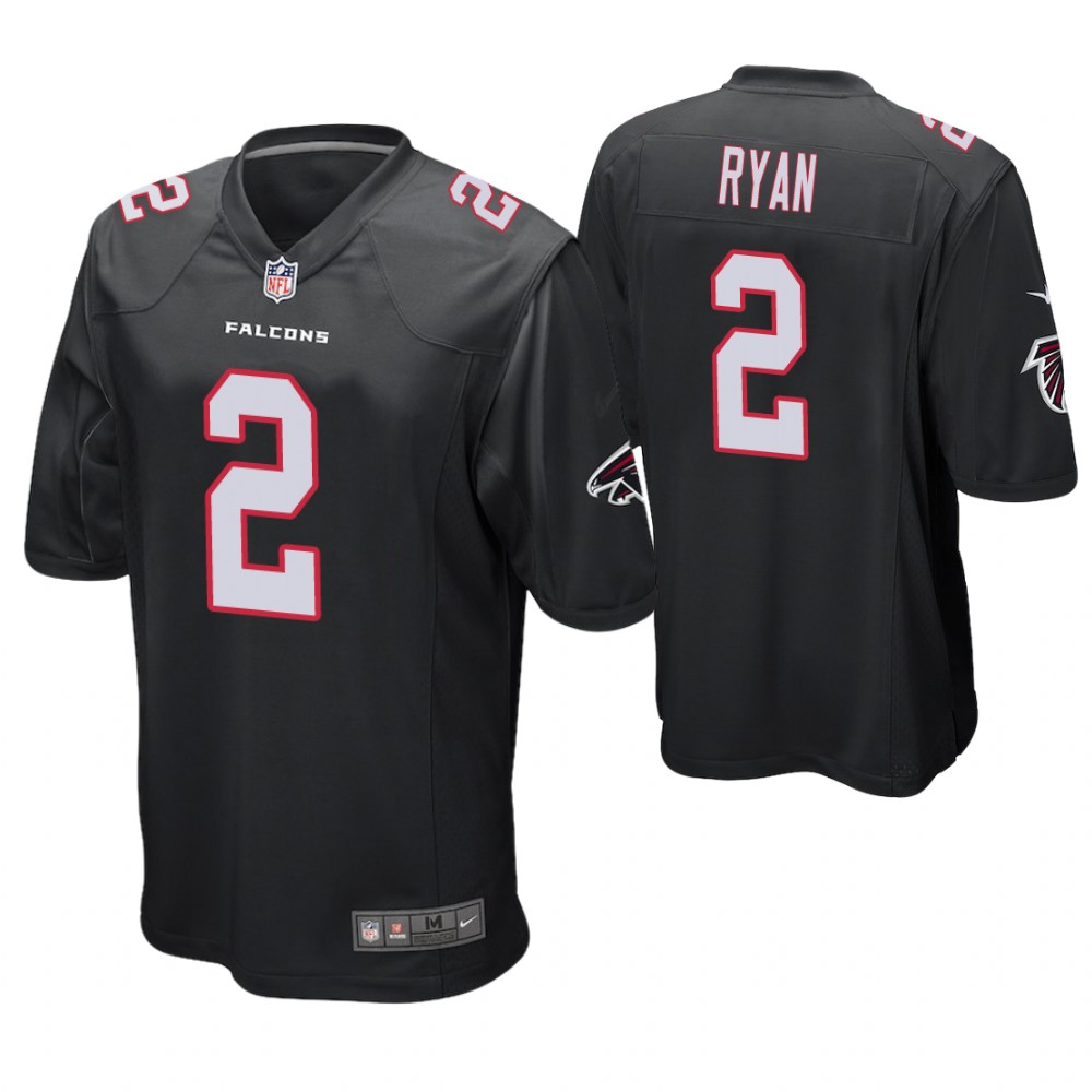 Atlanta Falcons #2 Matt Ryan Black Game Jersey