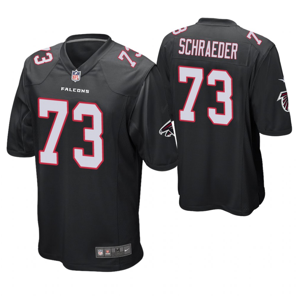 Atlanta Falcons #73 Ryan Schraeder Black Game Jersey