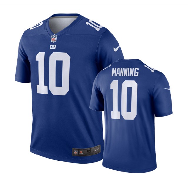 New York Giants #10 Eli Manning Royal Legend Jersey