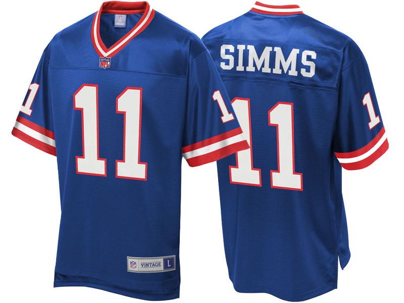 New York Giants #11 Phil Simms Royal Retired Player Replica Jersey New York Giants #11 Phil Simms Royal Retired Player Replica Jersey