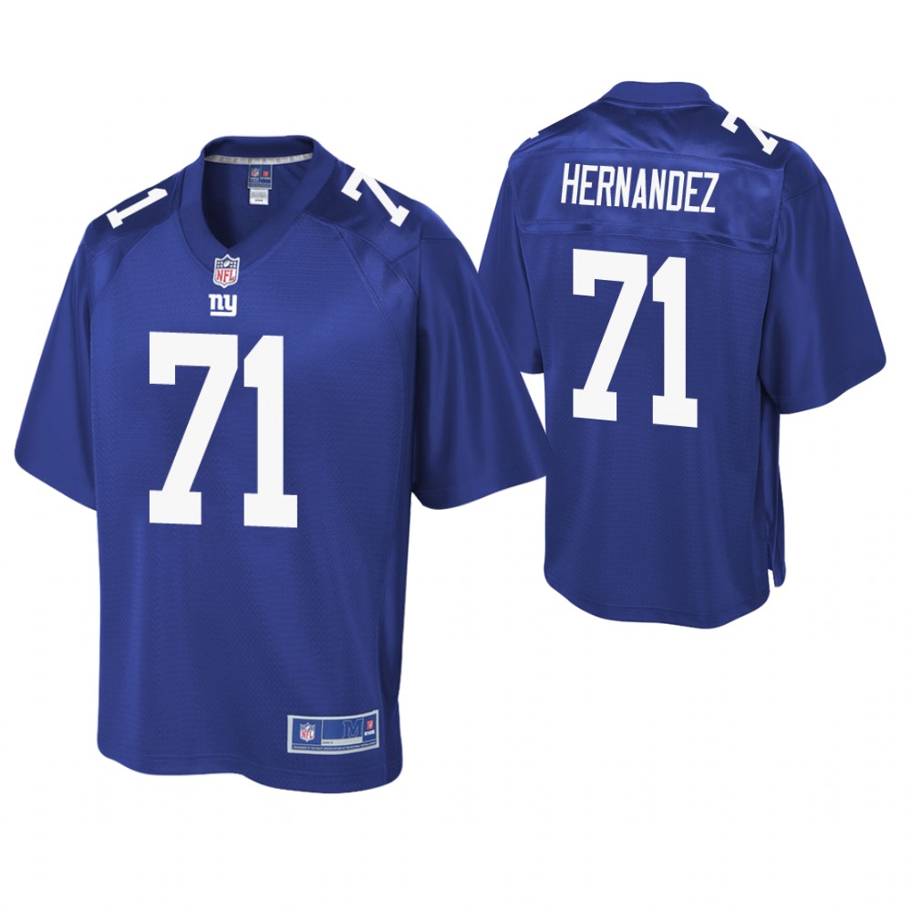 New York Giants #71 Will Hernandez Royal Pro Line Player Jersey New York Giants #71 Will Hernandez Royal Pro Line Player Jersey