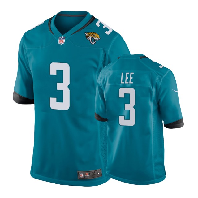 Jacksonville Jaguars #3 Tanner Lee Teal Game Jersey
