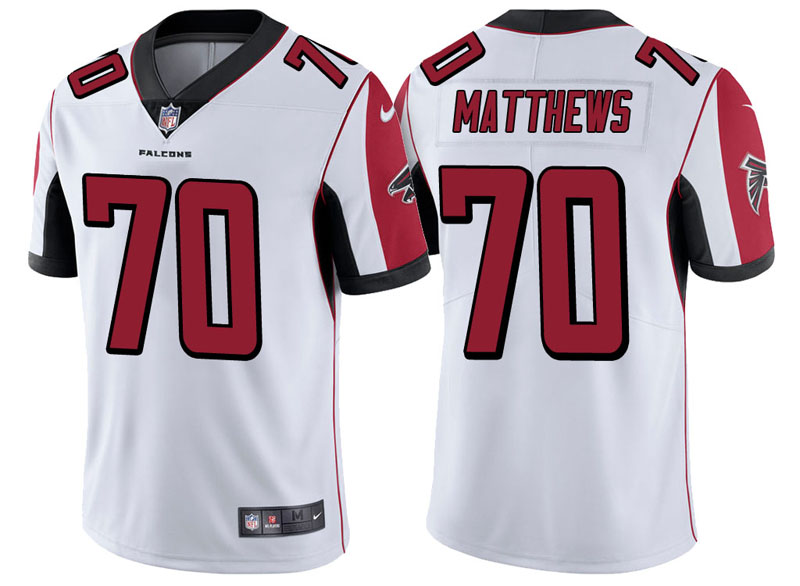 Atlanta Falcons #70 Jake Matthews White Vapor Untouchable Limited Player Jersey