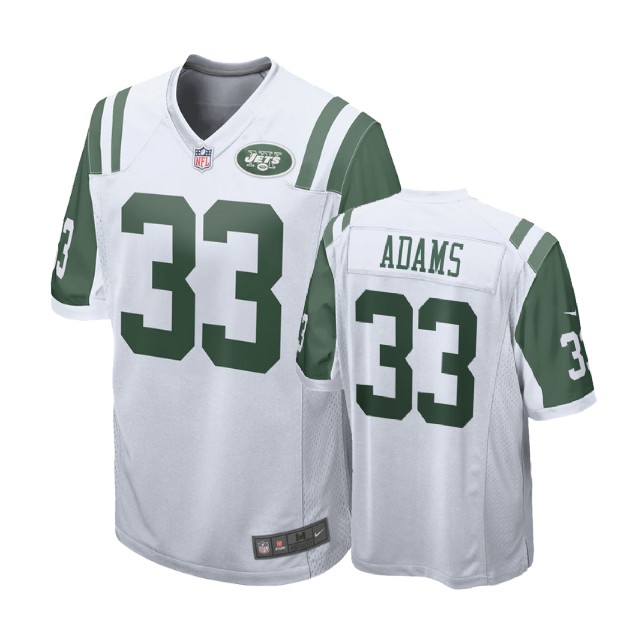 New York Jets #33 Jamal Adams White Away Game Jersey