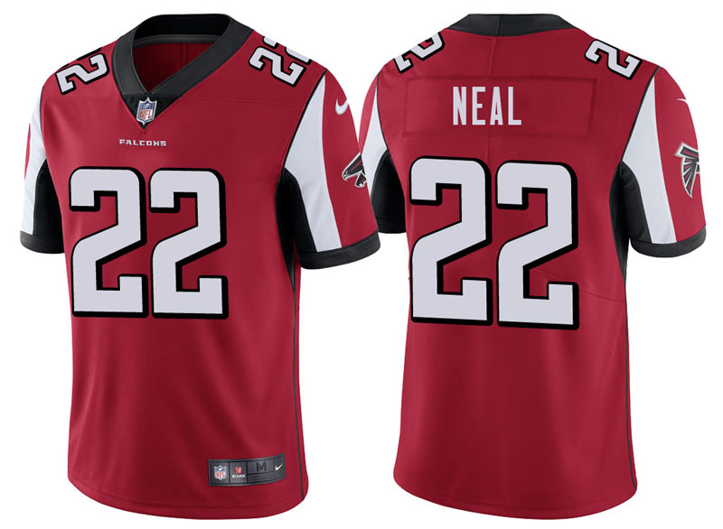 Atlanta Falcons #22 Keanu Neal Red Vapor Untouchable Limited Player Jersey