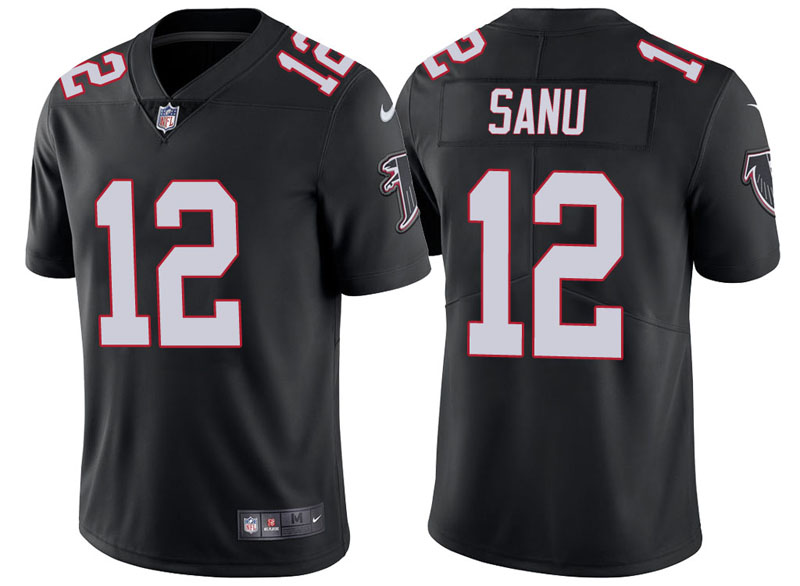 Atlanta Falcons #12 Mohamed Sanu Black Vapor Untouchable Limited Player Jersey Atlanta Falcons #12 Mohamed Sanu Black Vapor Untouchable Limited Player Jersey