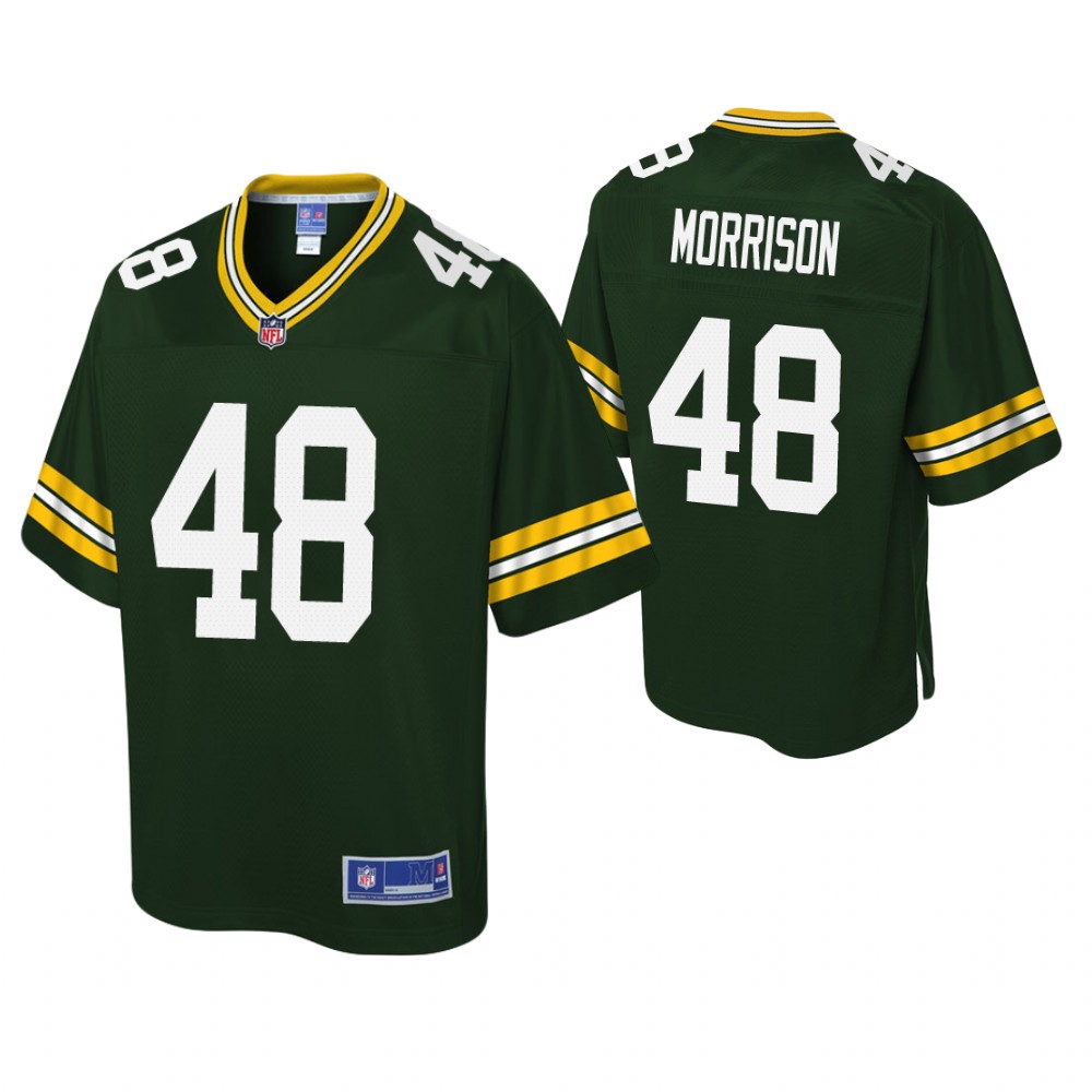 Green Bay Packers #48 Antonio Morrison Green Pro Line Jersey