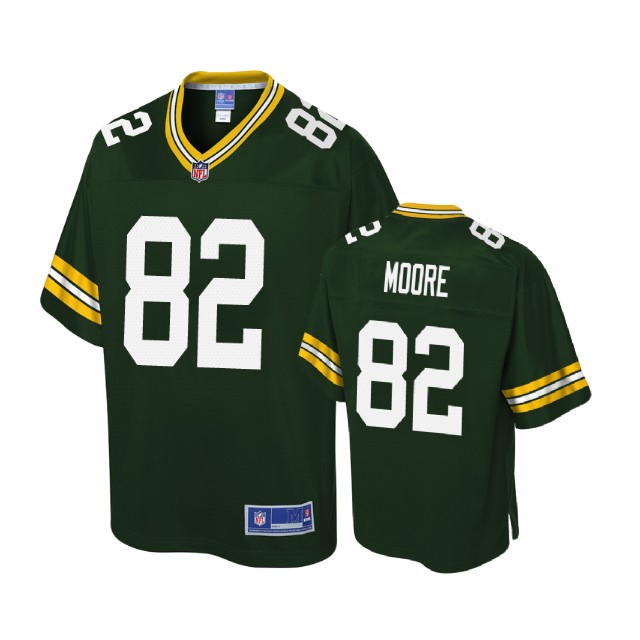 Green Bay Packers #82 J'Mon Moore Green Player Jersey