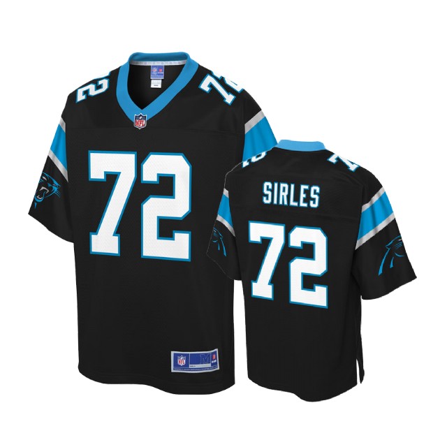 Carolina Panthers #72 Jeremiah Sirles Black Pro Line Player Jersey